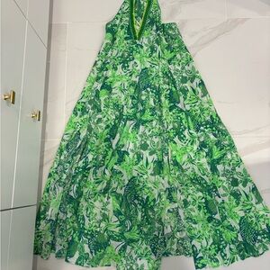 Poupette St. Barth Green Maxi Dress